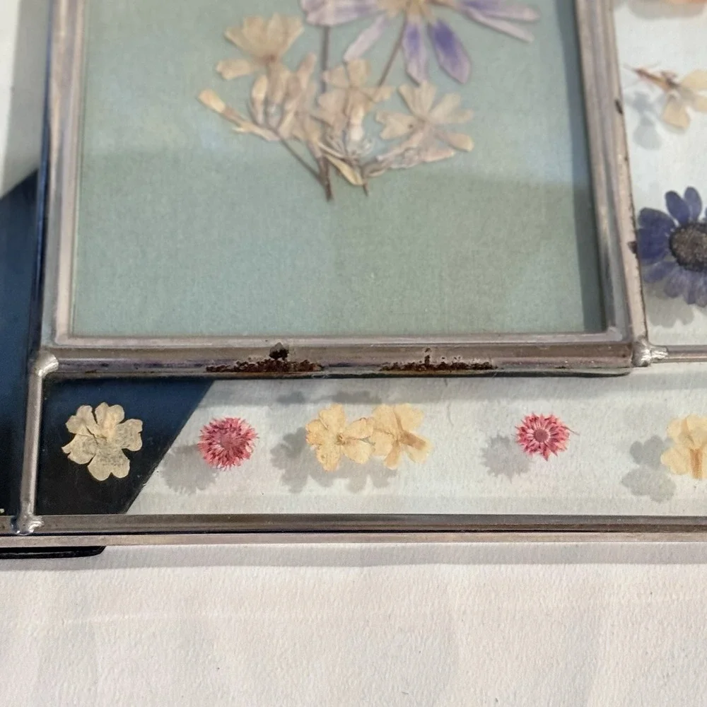 Vintage Pressed Flower Frame Botanical Cottagecore By Connoisseur Mini Blooms